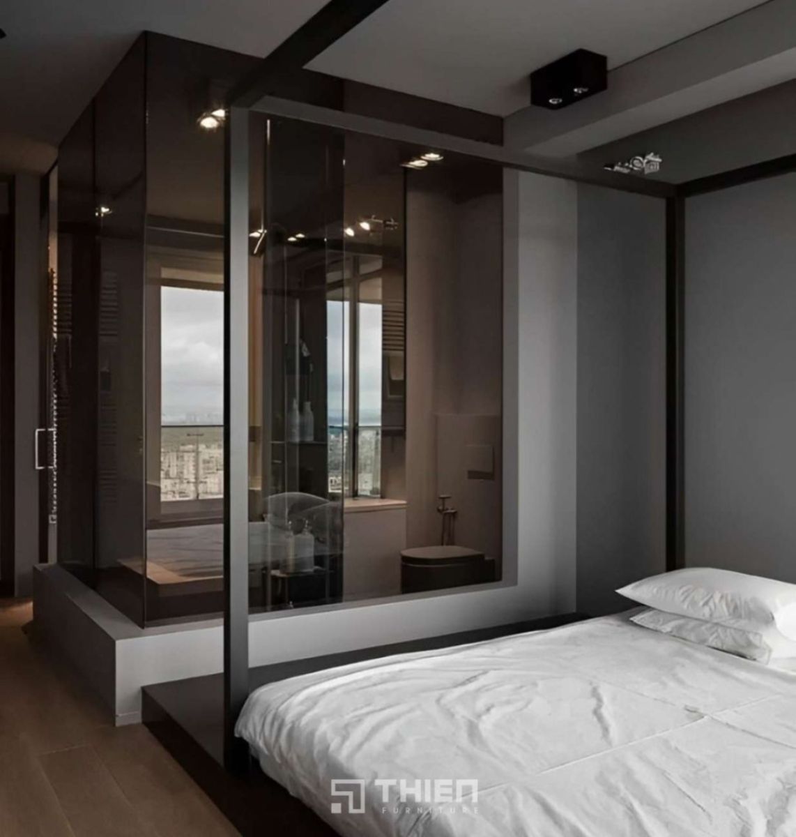 Phòng ngủ 16m2 có toilet hiện đại