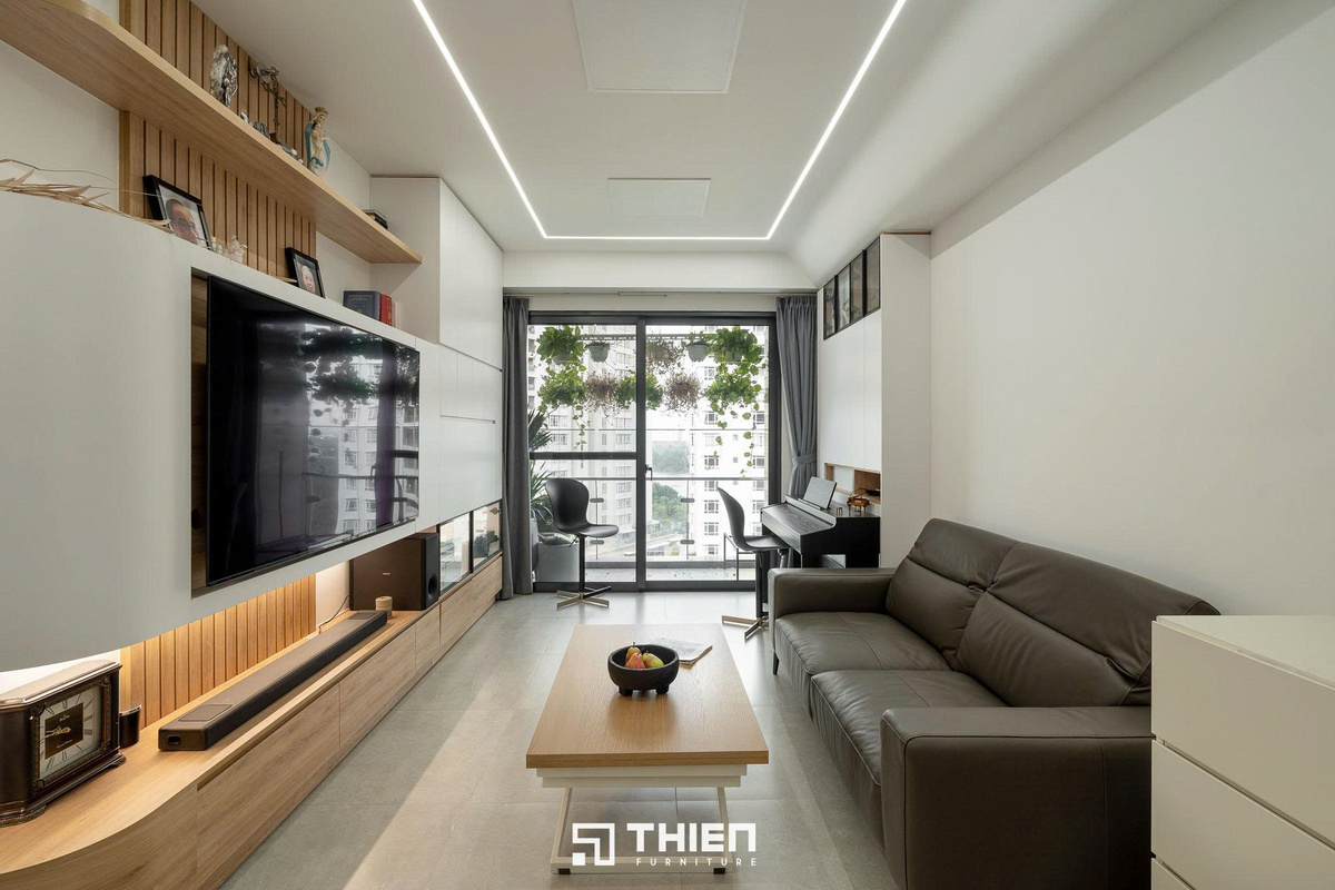 kệ tivi kết hợp tủ trang trí