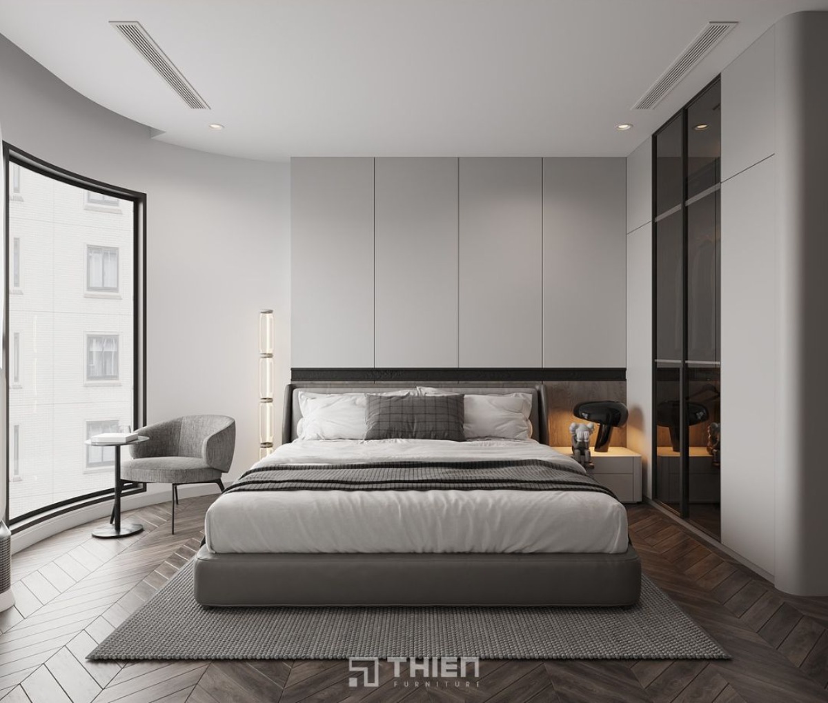 Phòng ngủ 8m2 nên ưu tiên màu sáng 