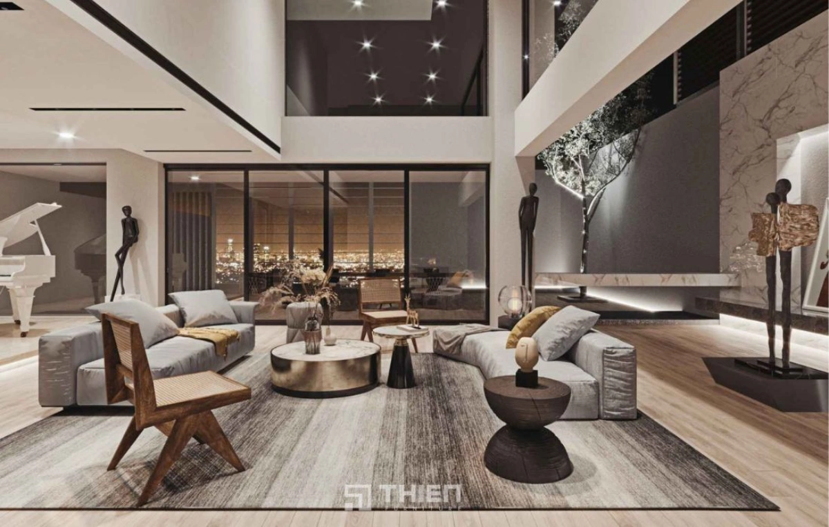 Phòng khách thông tầng là gì