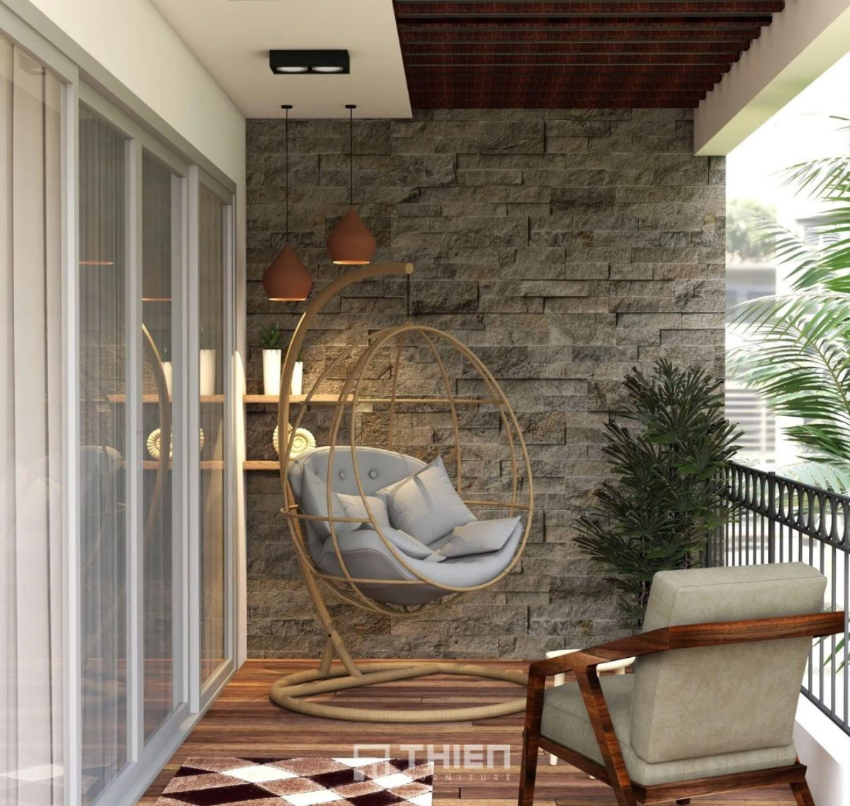 decor ban công chung cư đẹp