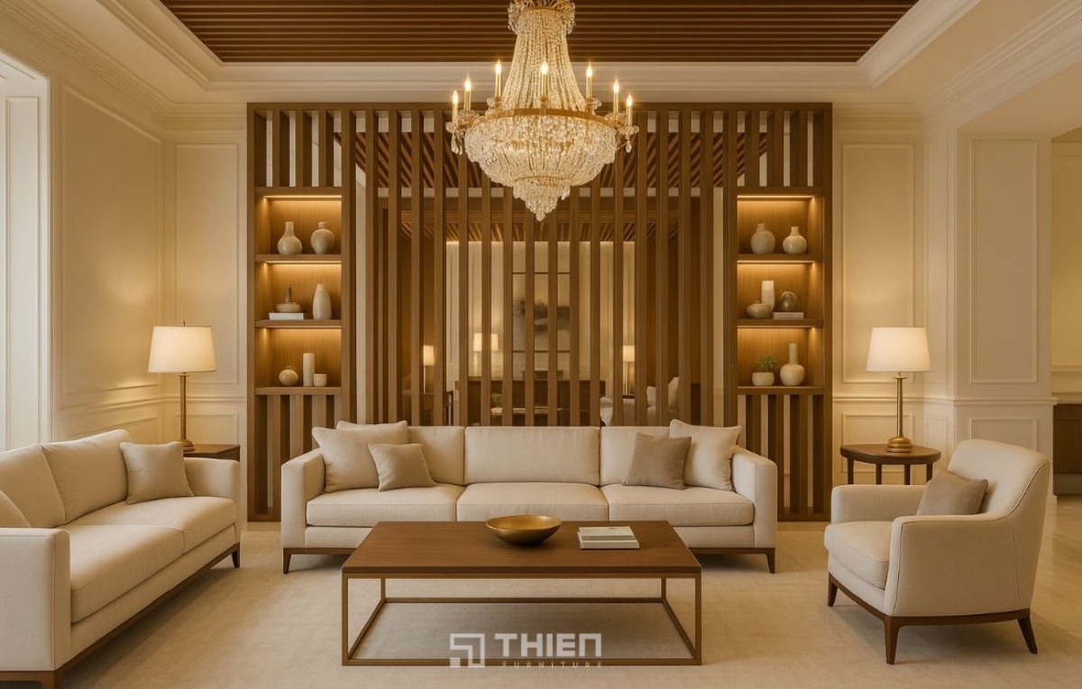 Ưu nhược điểm lam gỗ phòng khách