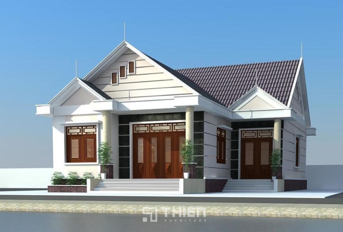 Nhà mái thái 1 tầng