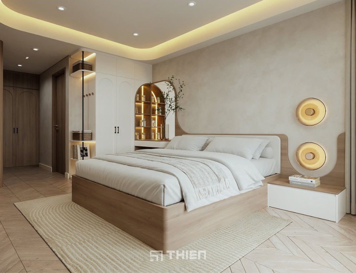 xu hướng thiết kế nội thất phòng ngủ MDF