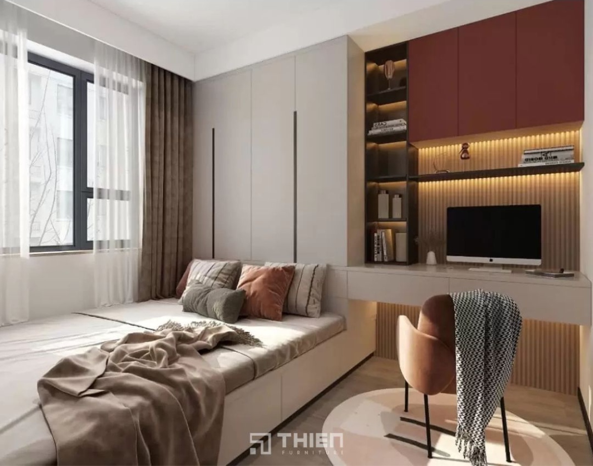 Thiết kế nội thất phòng ngủ 6m2