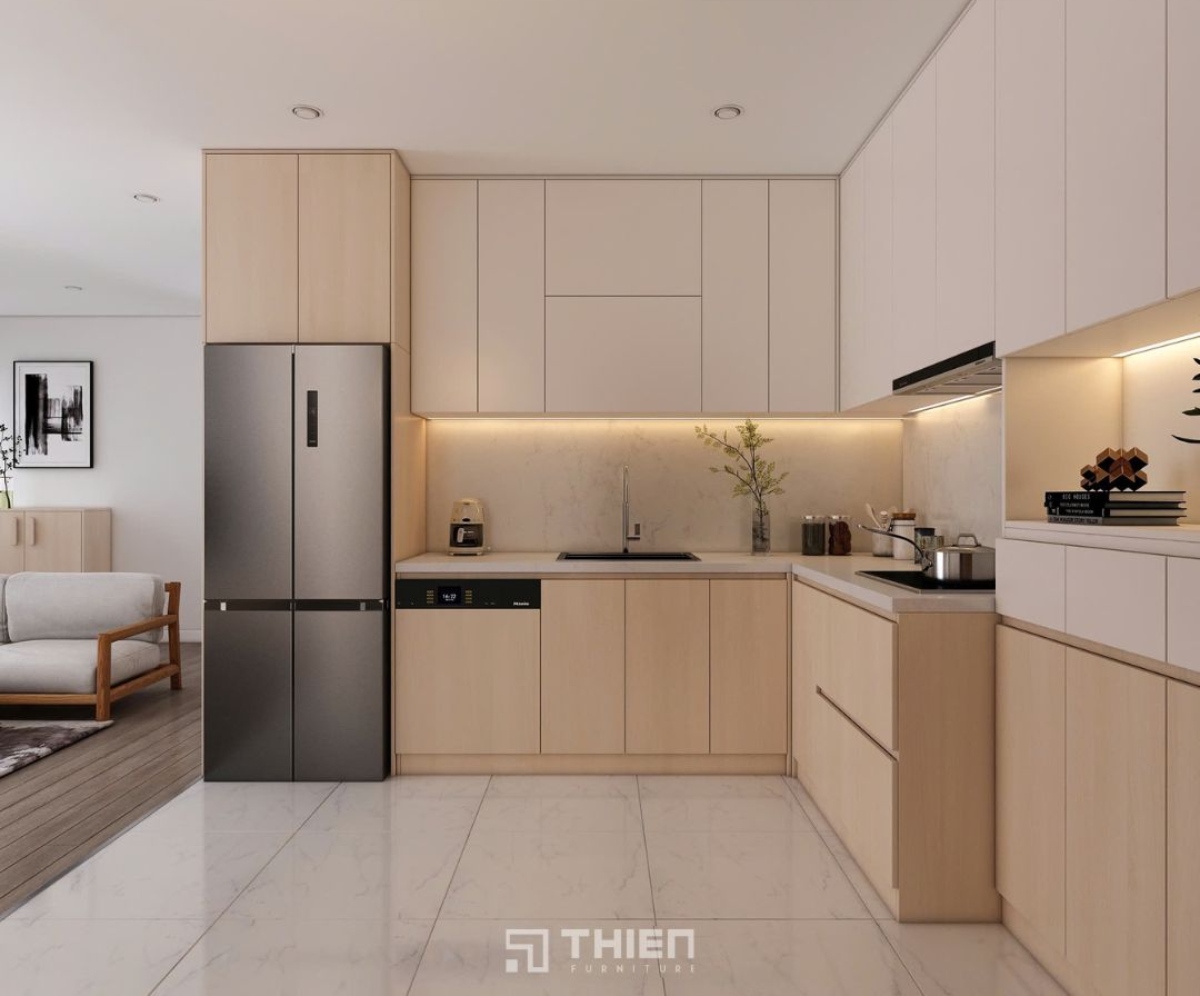 Thi công cải tạo bếp chung cư 