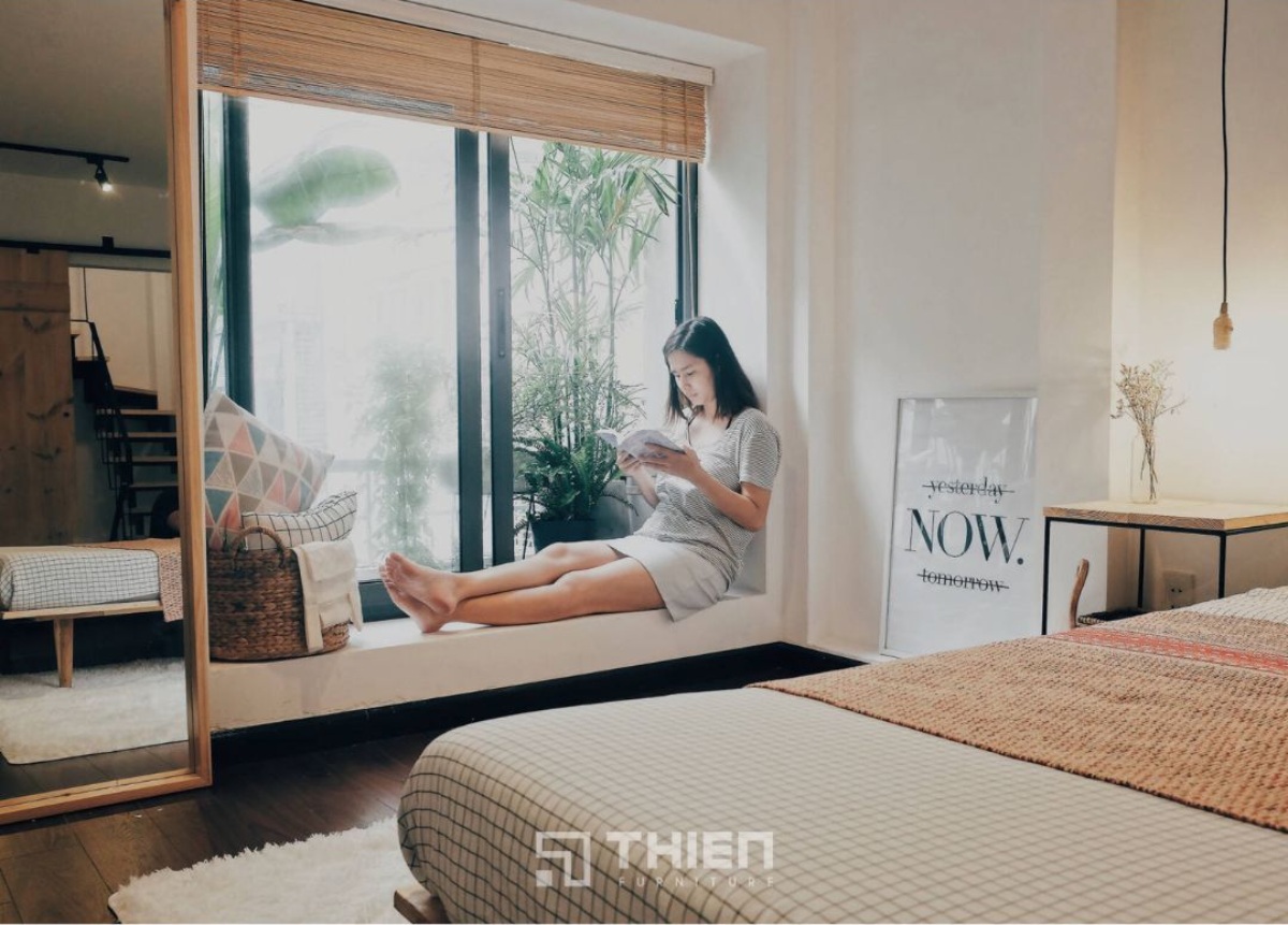 cửa số phòng ngủ kính lớn