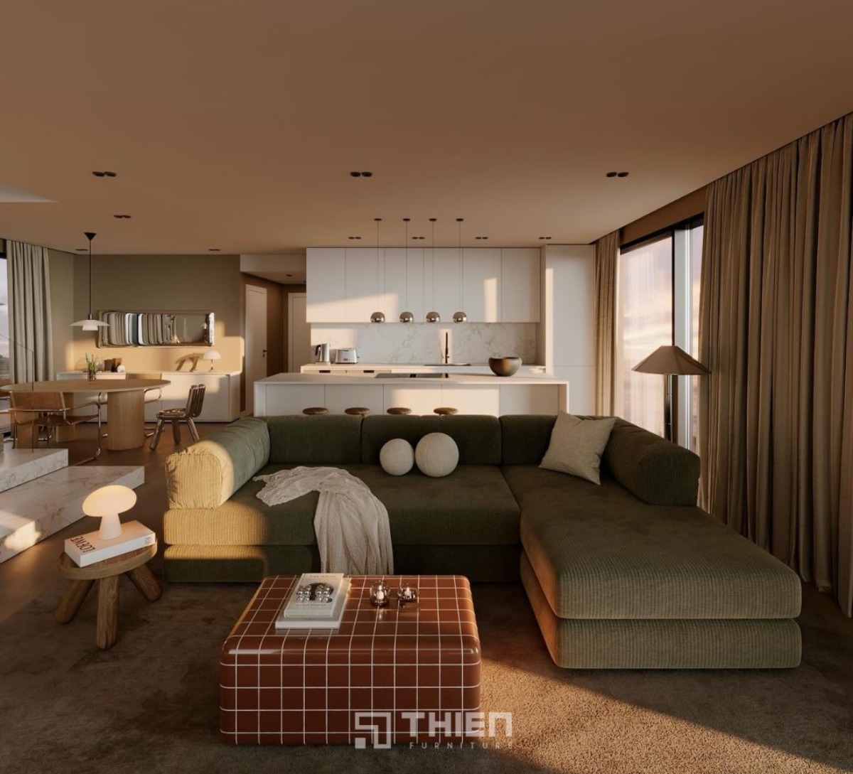 thiết kế nội thất chung c? 70m2 ?đẹp