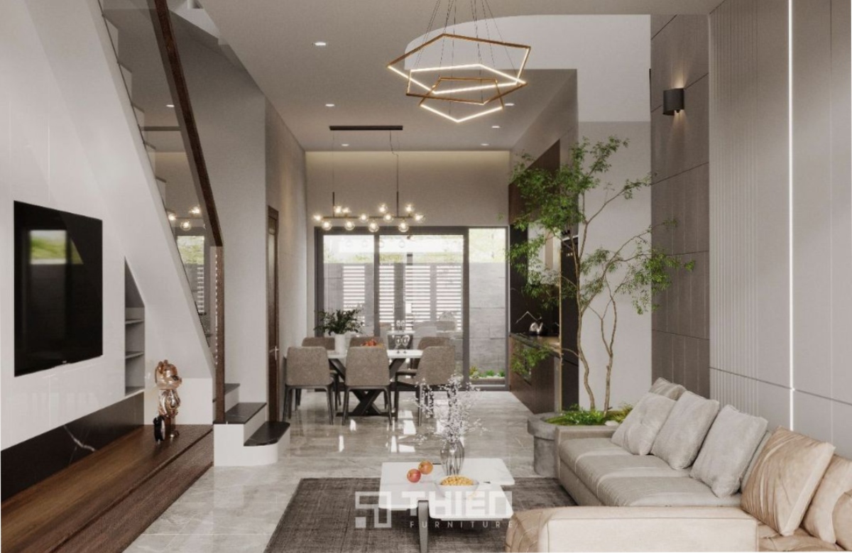 Nhà phố 5x15 không gian mở