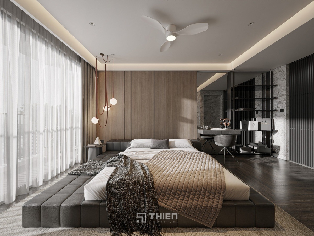Đèn trang trí giúp phòng ngủ trở nên ấm áp