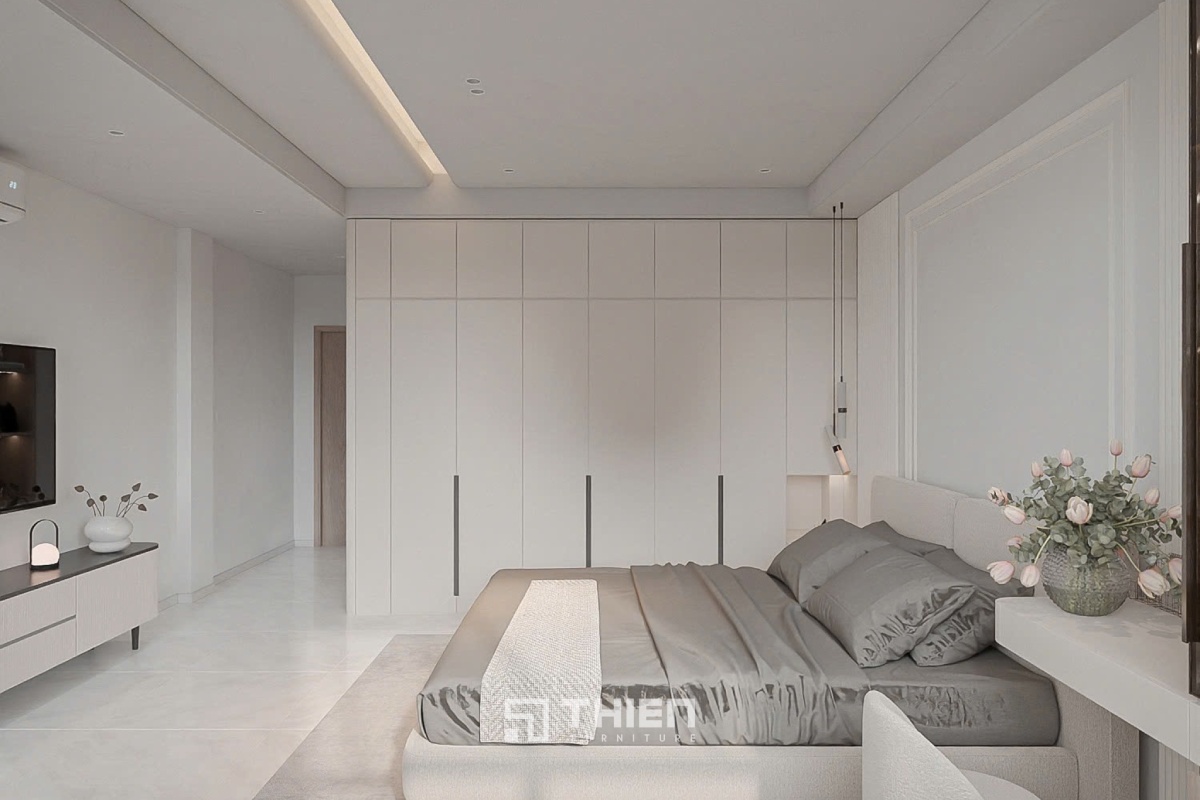 Vị trí tủ quần áo trong phòng ngủ rất quan trọng 