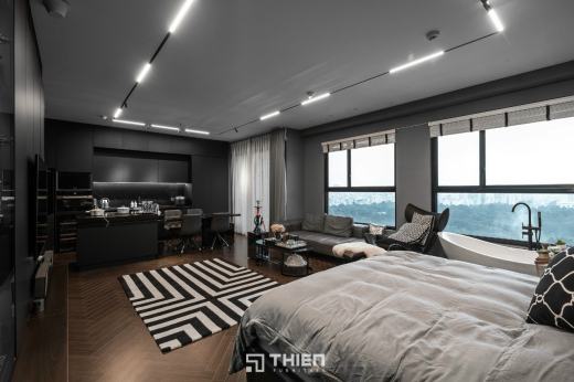 Căn Hộ Độc Bản Với Thiết Kế All Black Cá Tính & Tinh Tế