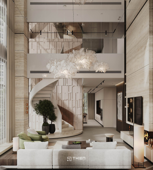 Thiết Kế Penthouse Ecopark Đẳng Cấp Châu Âu