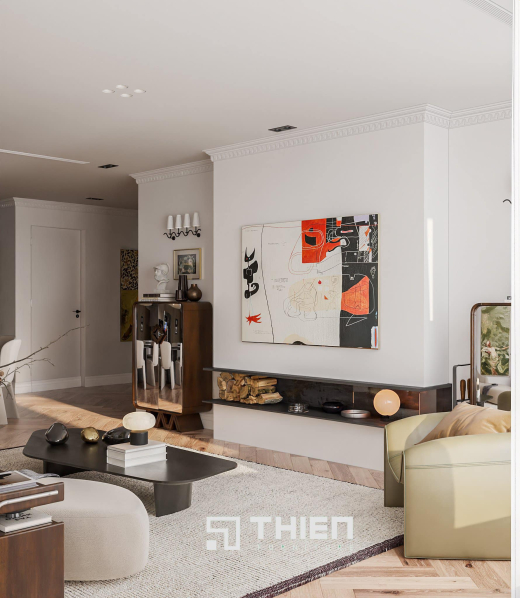 Thiết Kế Căn Hộ Đương Đại Ấm Áp